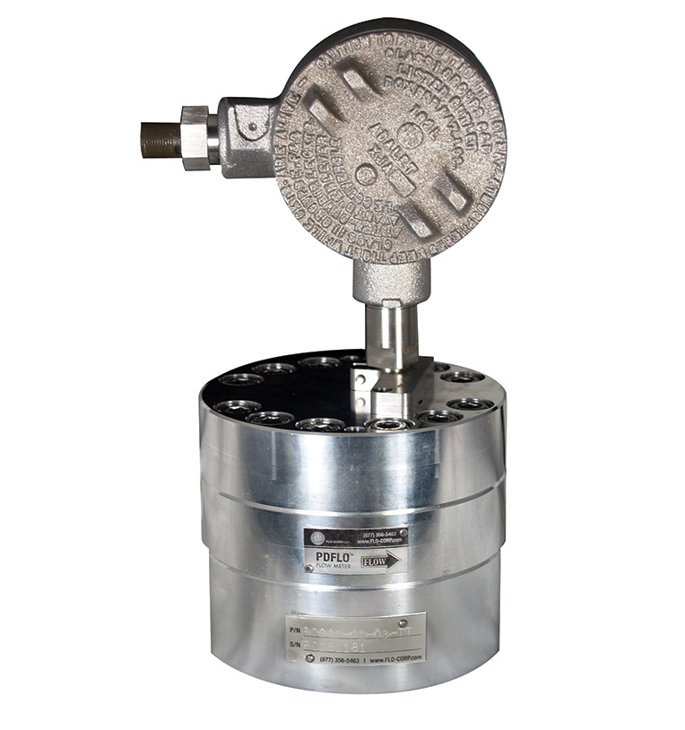 FLO-CORP PDFLO PDSG1 POSITIVE DISPLACEMENT SPUR GEAR FLOW METER