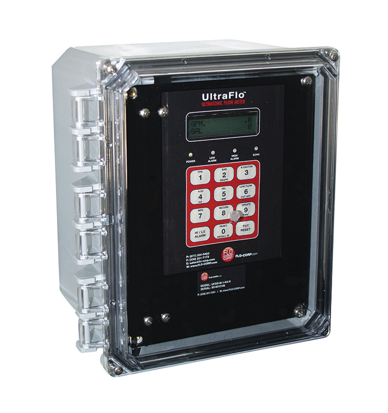 FLO-CORP ULTRAFLO UFDD DIGITAL DOPPLER CLAMP-ON FLOW METER