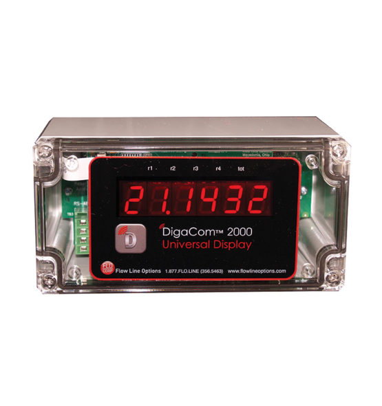 FLO-CORP DIGACOM 2000 DCX2 Digital Process Meter Monitor